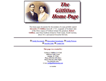 Tablet Screenshot of gilfillanfamily.com